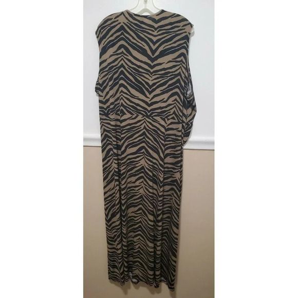 IMAN Global Chic Black Tan Animal Print Sleeveless - Picture 4 of 8